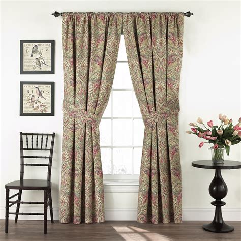 Each curtain panel measures 52 in. . Waverly curtains drapes